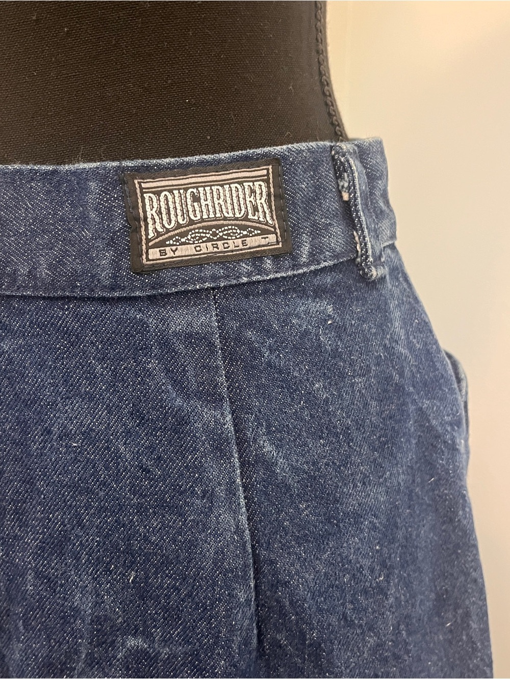 Vintage Roughrider Denim Western Skirt | Embossed Panel | Cowgirl Chic - Picture 5 of 7